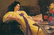 Rodolfo Amoedo Retrato de mulher Spain oil painting artist